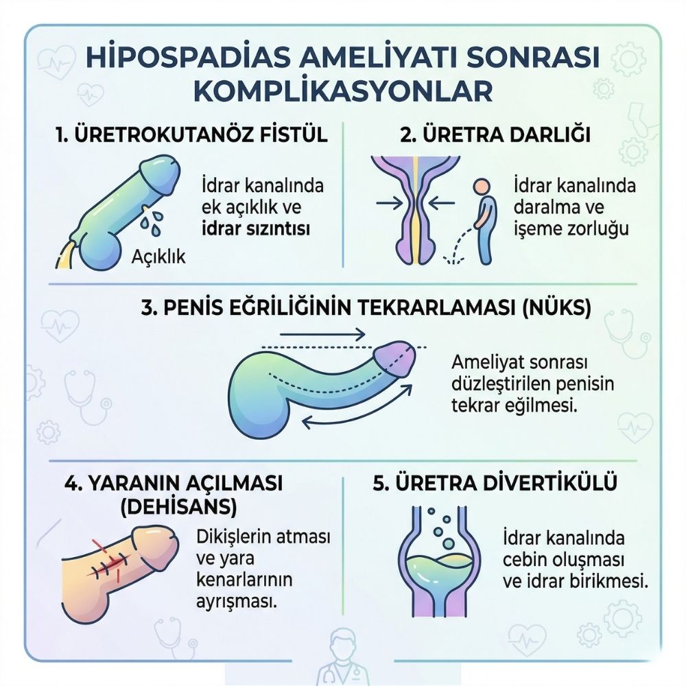 izmir hipospadias ameliyatÄ± sonrasÄ± komplikasyonlar
