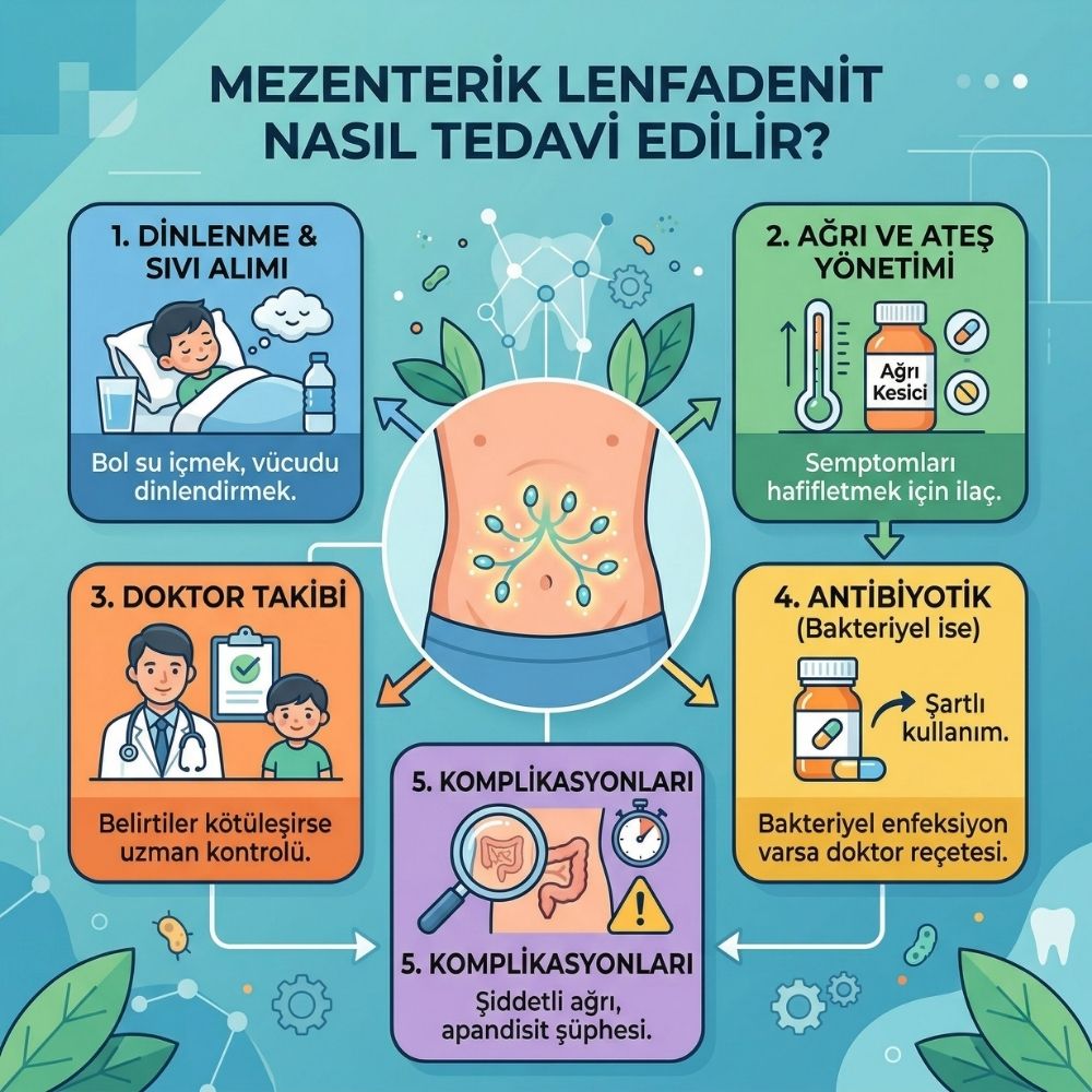 mezenterik lenf nodu neden olur