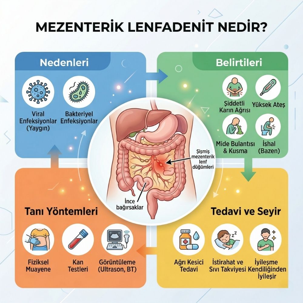 mezenterik lenfadenit nedir